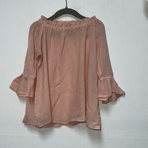 Eberjey Sweet pink gauze top, size 2